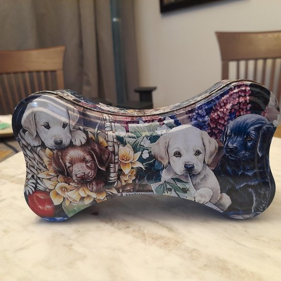 The Tin Box Company 2001 Bone Shaped Tin 7" length 2" Deep - Picture 1 of 10